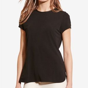 Lauren Ralph Lauren Faux Leather–Trim Jersey T-Shirt